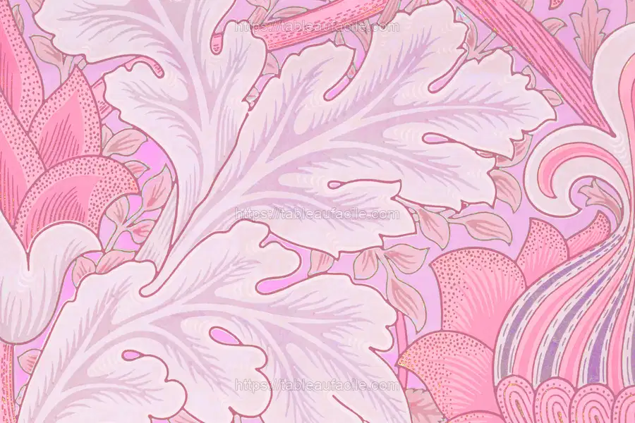 William Morris_ St.James vintage botanical pattern apercu
