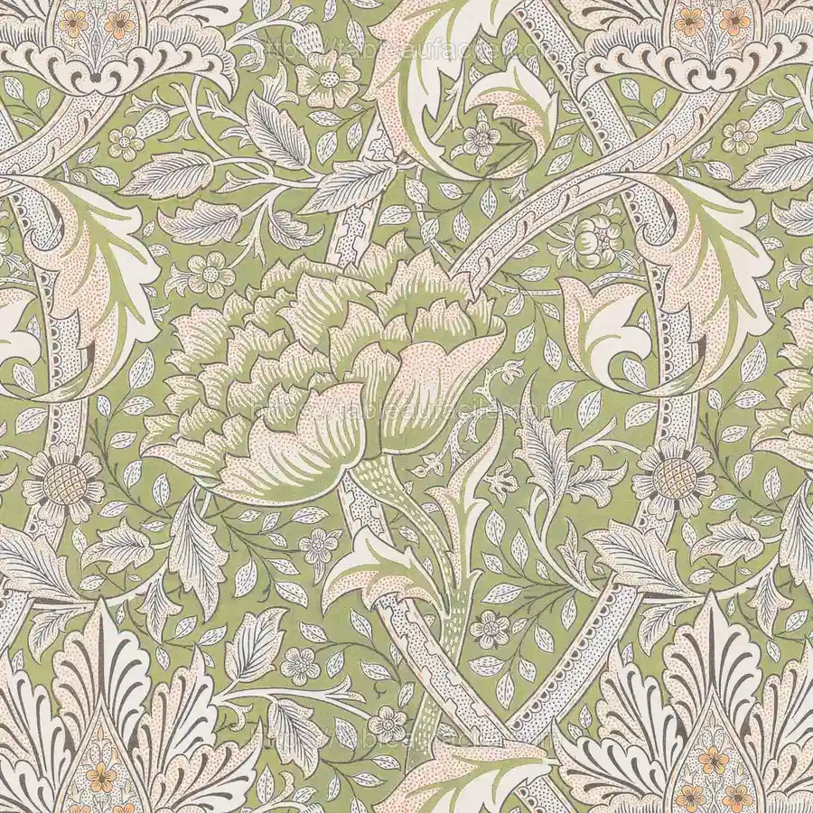 William Morris_ Windrush vintage botanical pattern apercu
