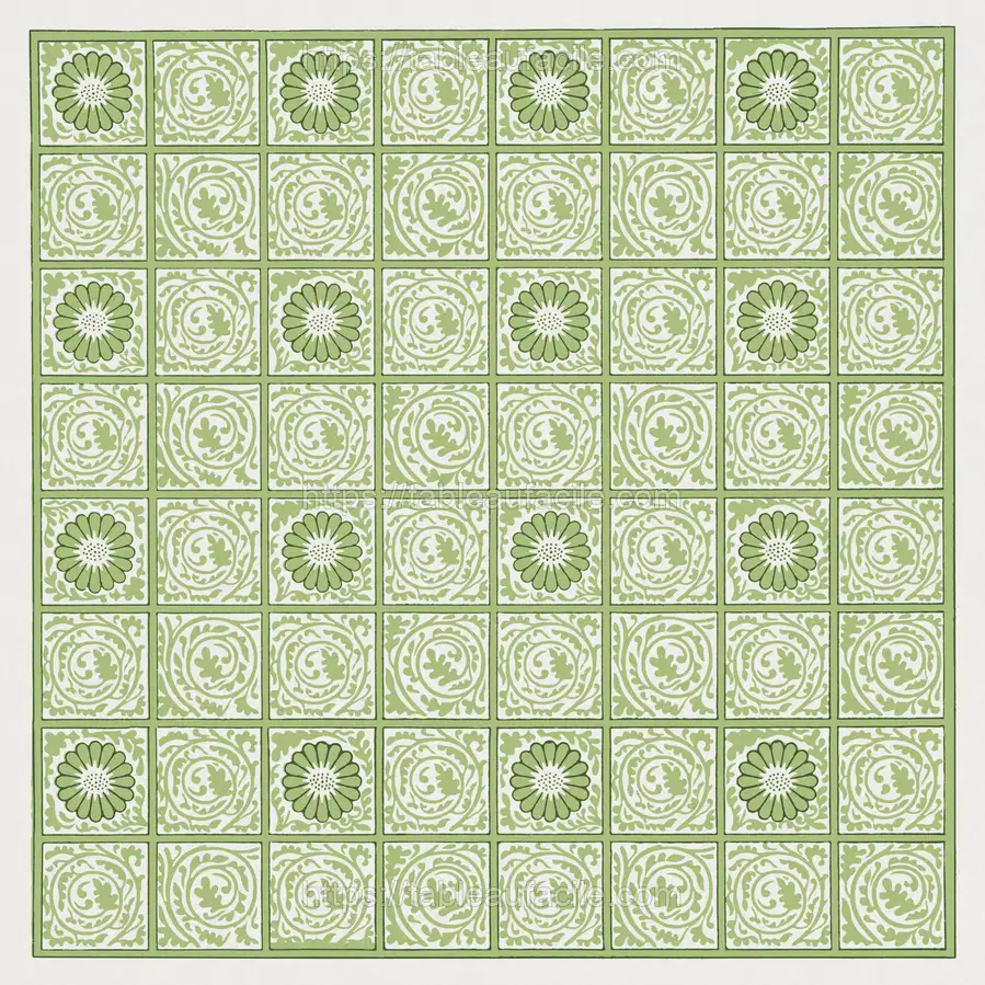 William Morris_s Diaper pattern (1870) 2 apercu