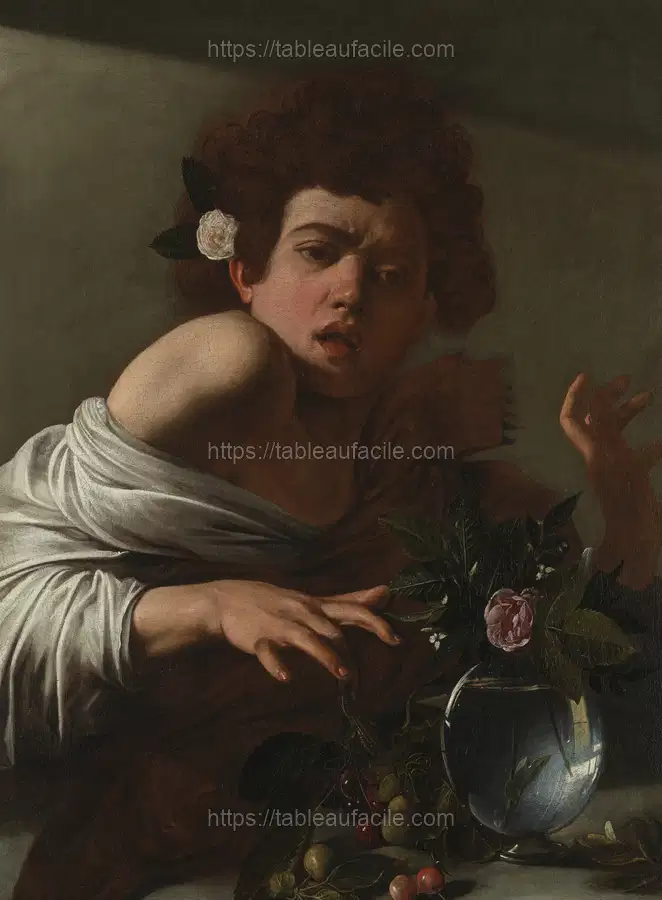 Caravaggio_s Boy Bitten by a Lizard (1593-1594) apercu
