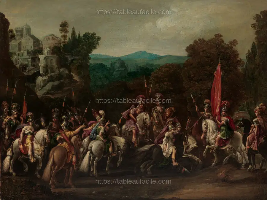 Departure of the Amazons apercu
