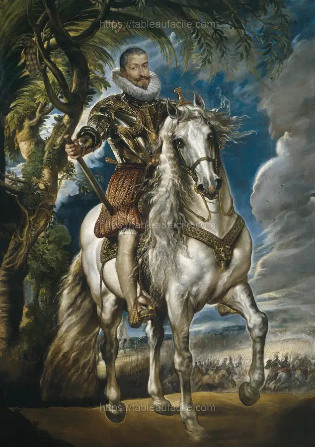 Equestrian Portrait of the Duke of Lerma (1603) baroque Peter Paul Rubens. apercu
