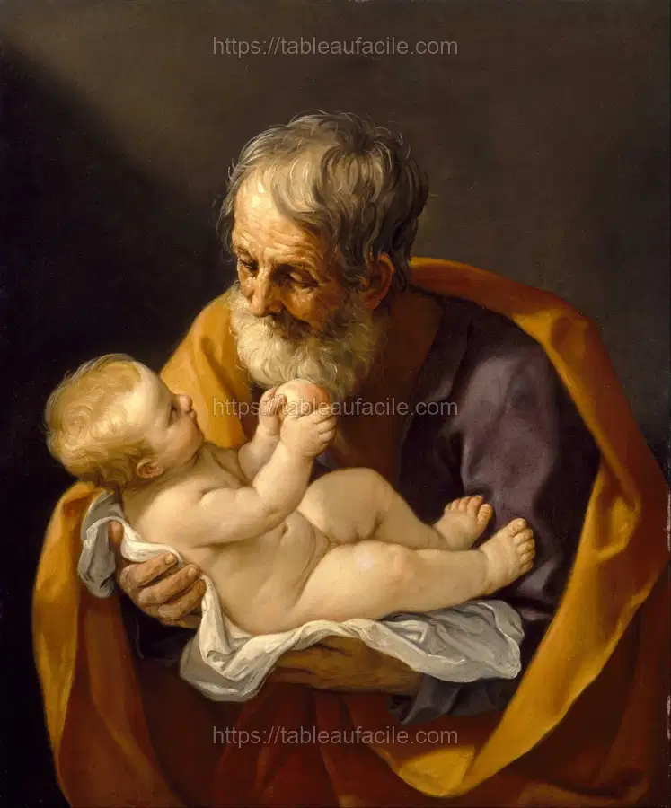 Guido Reni - Saint Joseph and the Christ Child apercu