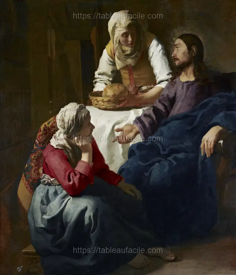 Johannes Vermeer’s Christ in the House of Martha and Mary apercu