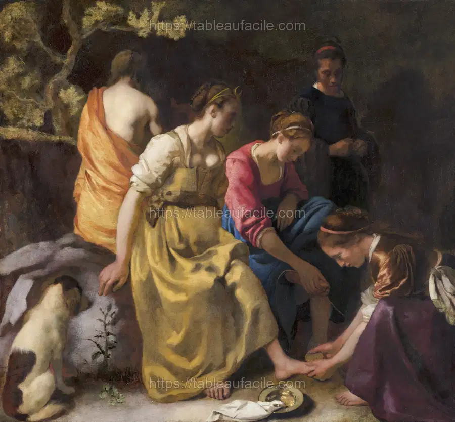 Johannes Vermeer’s Diana and her Nymphs apercu