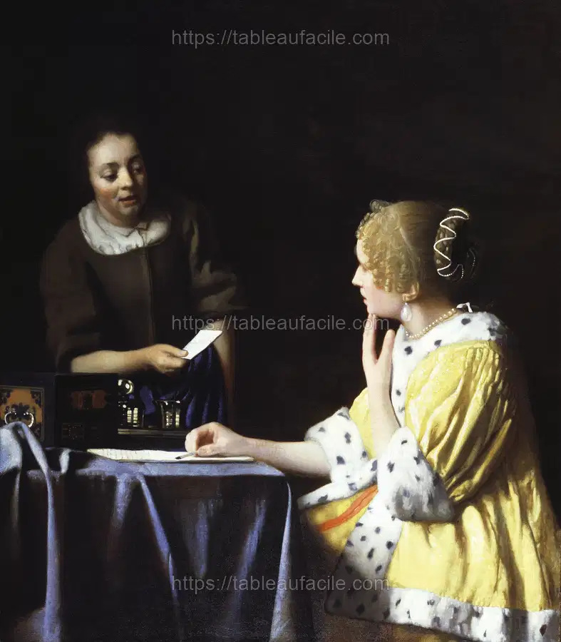 Johannes Vermeer’s Mistress and Maid apercu