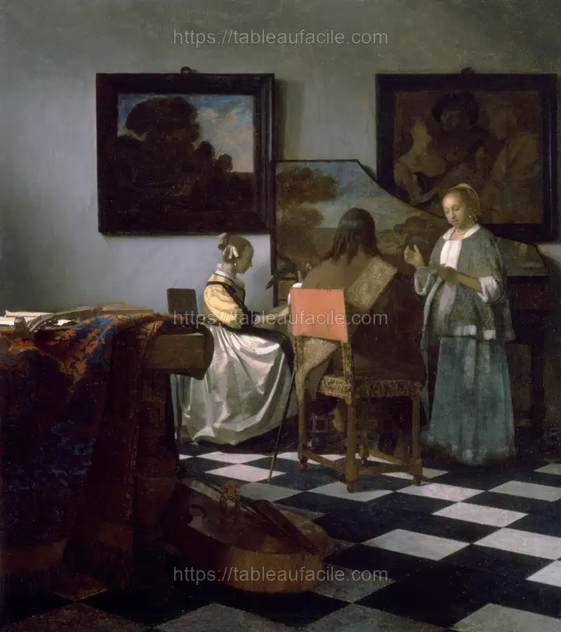 Johannes Vermeer’s The Concert (1664) apercu