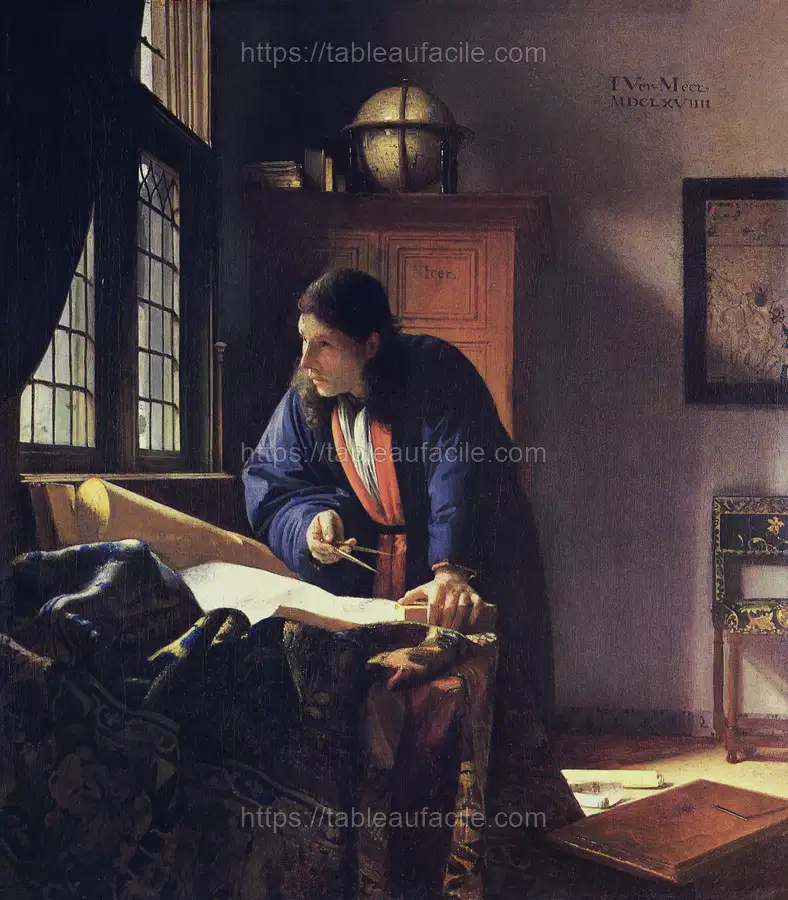 Johannes Vermeer’s The Geographer (1669) apercu
