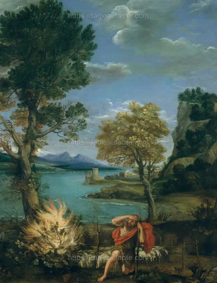 Landscape with Moses and the Burning Bush apercu