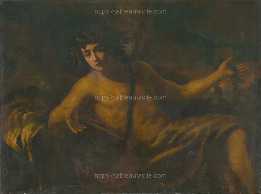 Reclining bacchus apercu