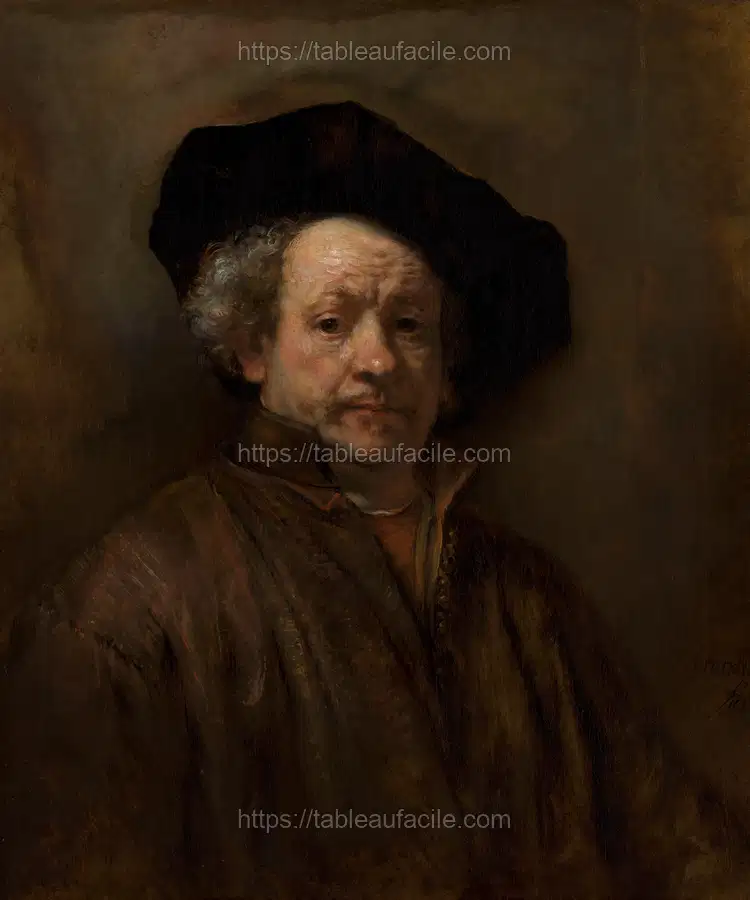 Self-Portrait by Rembrandt van Rijn apercu