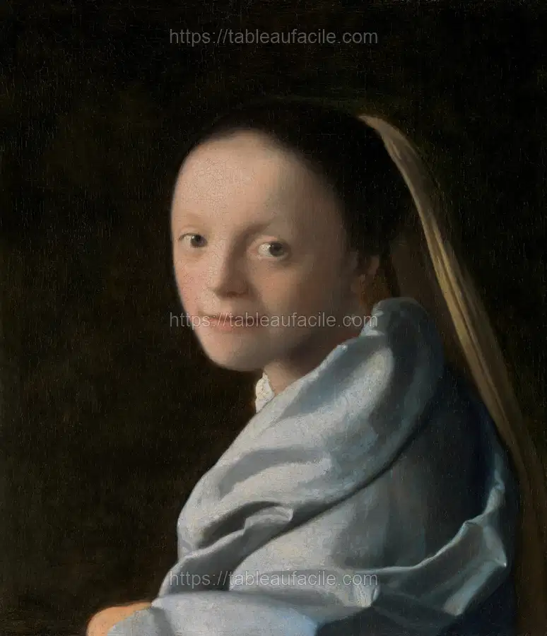 Study of a Young Woman (ca.1665–1667) by Johannes Vermeer apercu