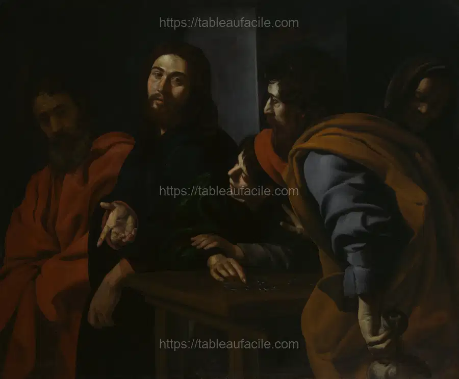 The Calling of Saint Matthew by Giovanni Battista Caracciolo apercu