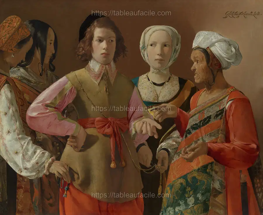 The Fortune-Teller by Georges de La Tour apercu