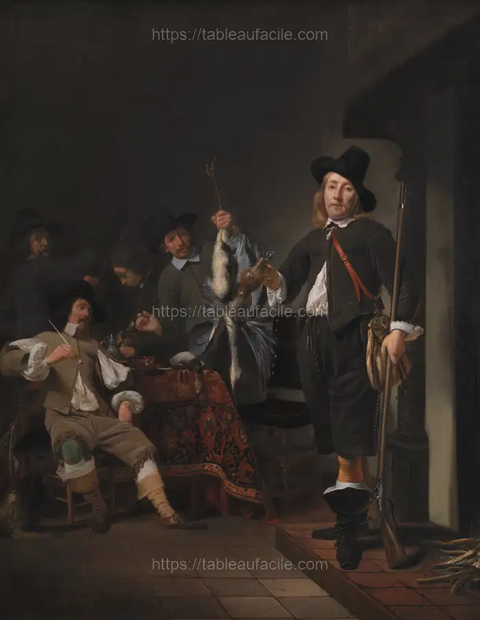 The Homecoming of a Fowling Party, Frans Hals apercu