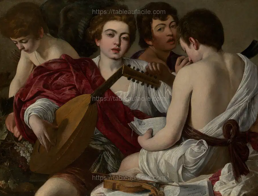 The Musicians by Caravaggio by Caravaggio (Michelangelo Merisi) apercu