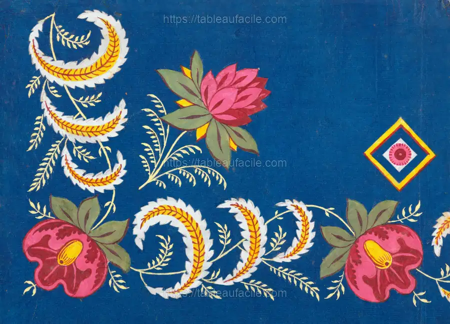 Floral design for printed textile Pl XXVI (1800–1818) apercu