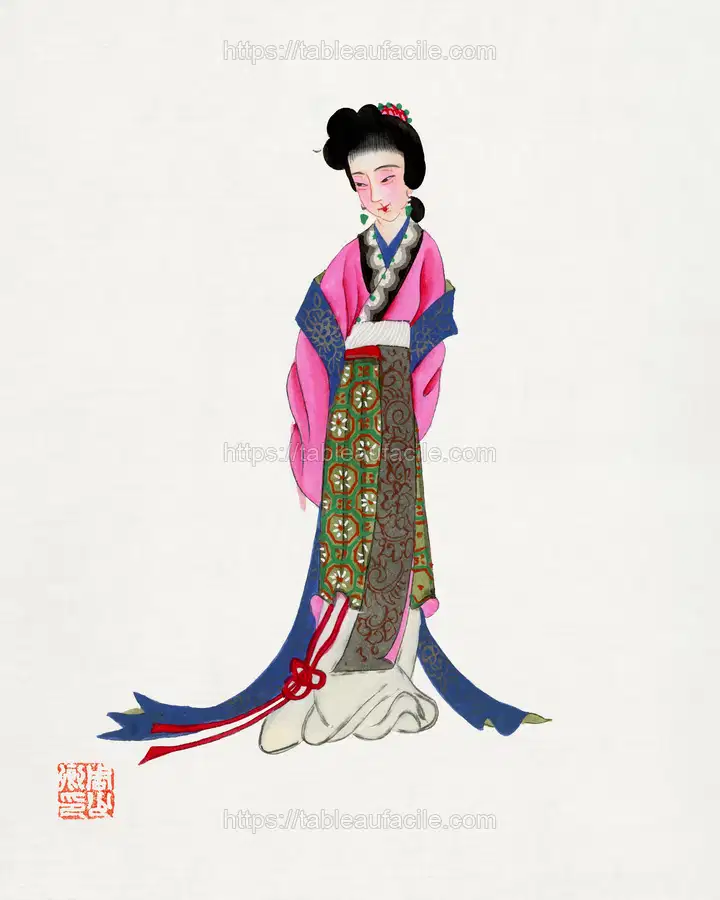 Ancient lady costume. Chinese Costumes (1932) apercu