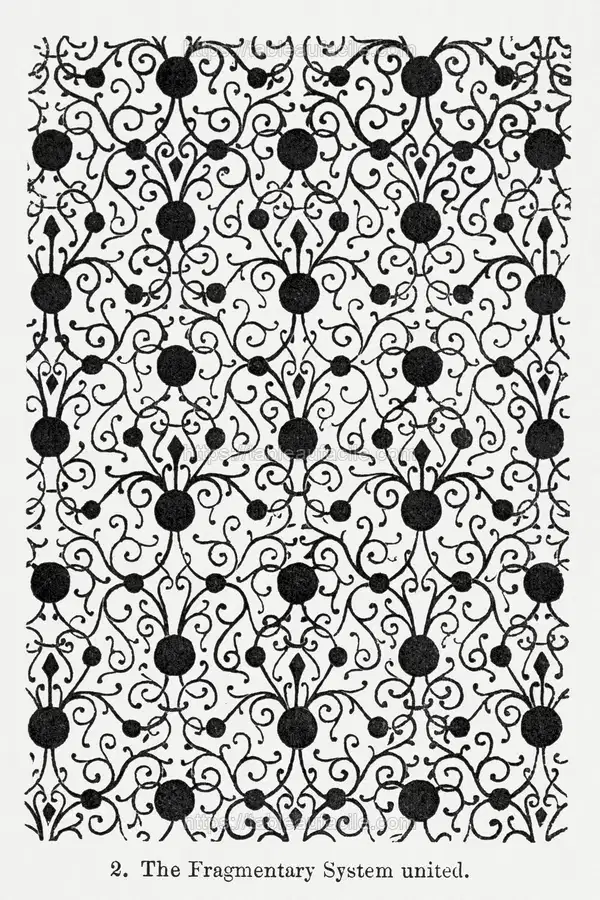 Black floral pattern 2 apercu