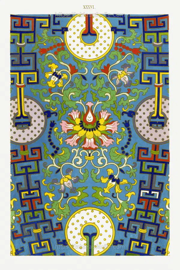 Chinese floral illustration 12 apercu