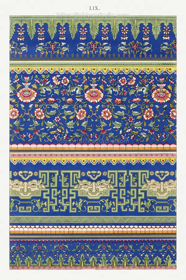 Chinese floral illustration 4 apercu