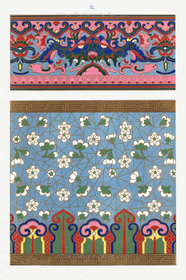 Chinese floral illustration 6 apercu