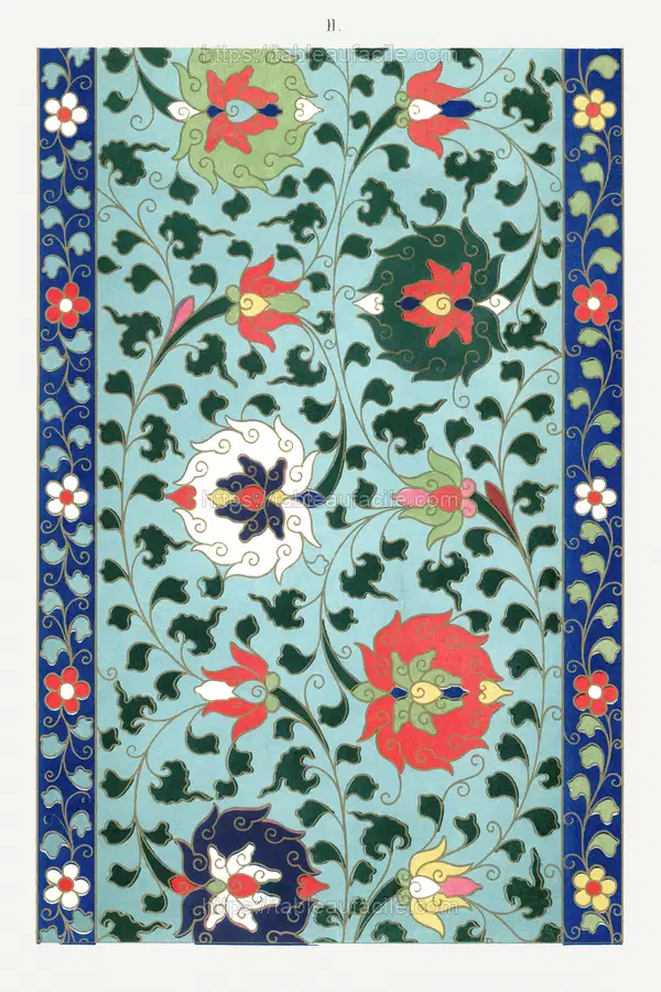 Chinese floral illustration 7 apercu
