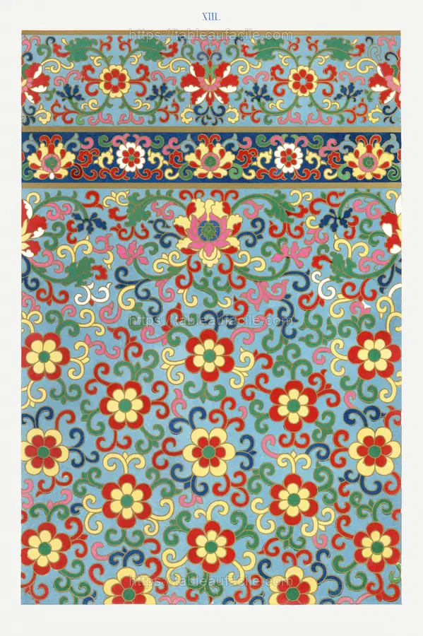 Colorful floral pattern 1 apercu