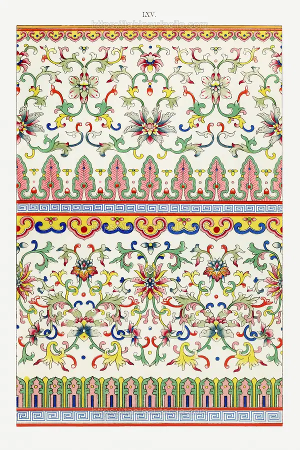 Colorful floral pattern 7 apercu