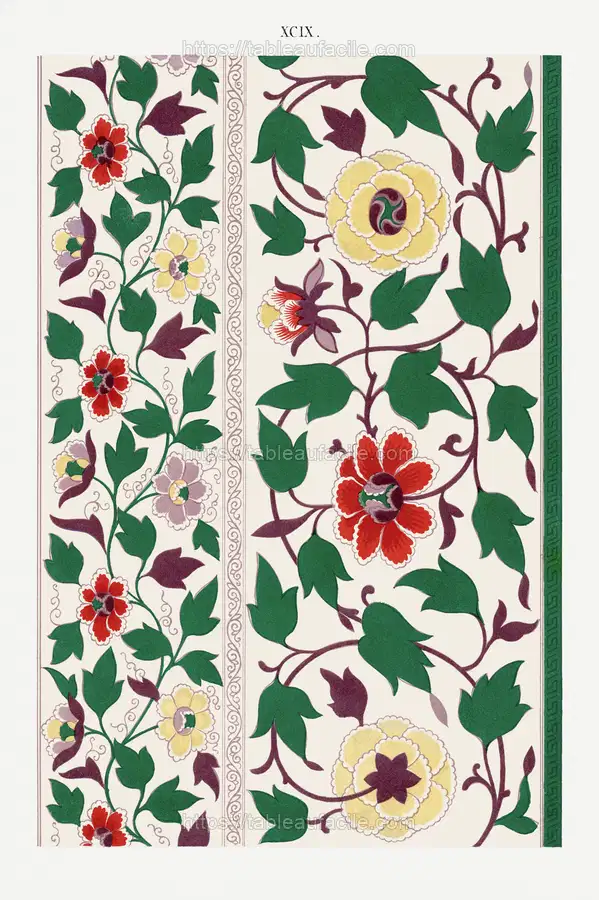 Colorful flower pattern 12 apercu