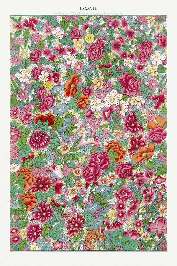 Colorful flower pattern 2 apercu