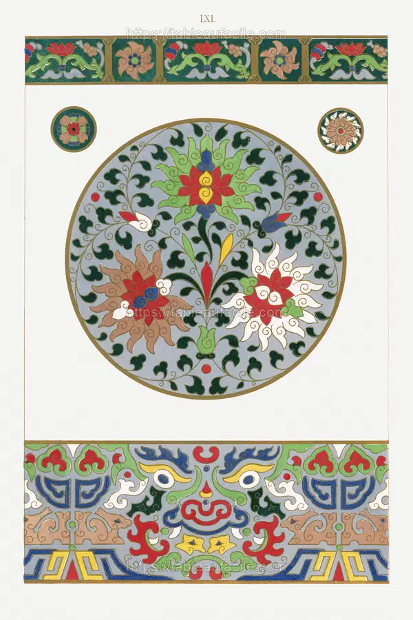 Colorful flower pattern 9 apercu