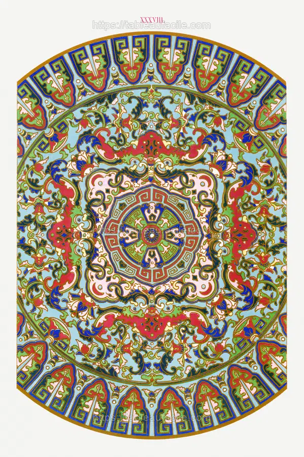 Colorful flower pattern apercu