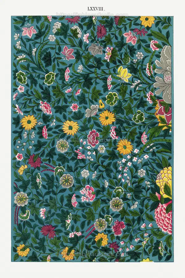 Green botanical pattern 2 apercu