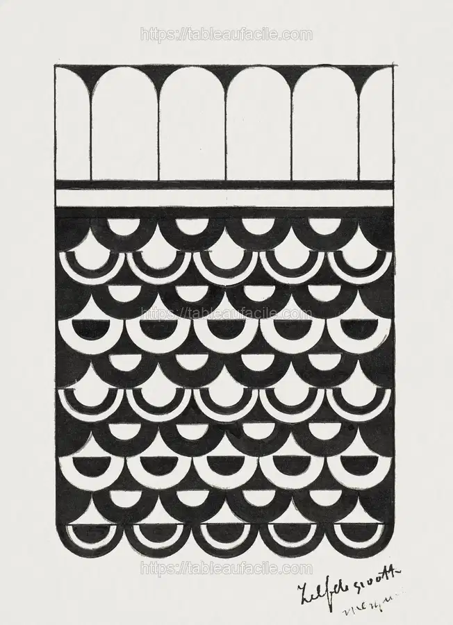 Ornament of scales (Ornament van schubben) (1878–1944) Samuel Jessurun de Mesquita apercu