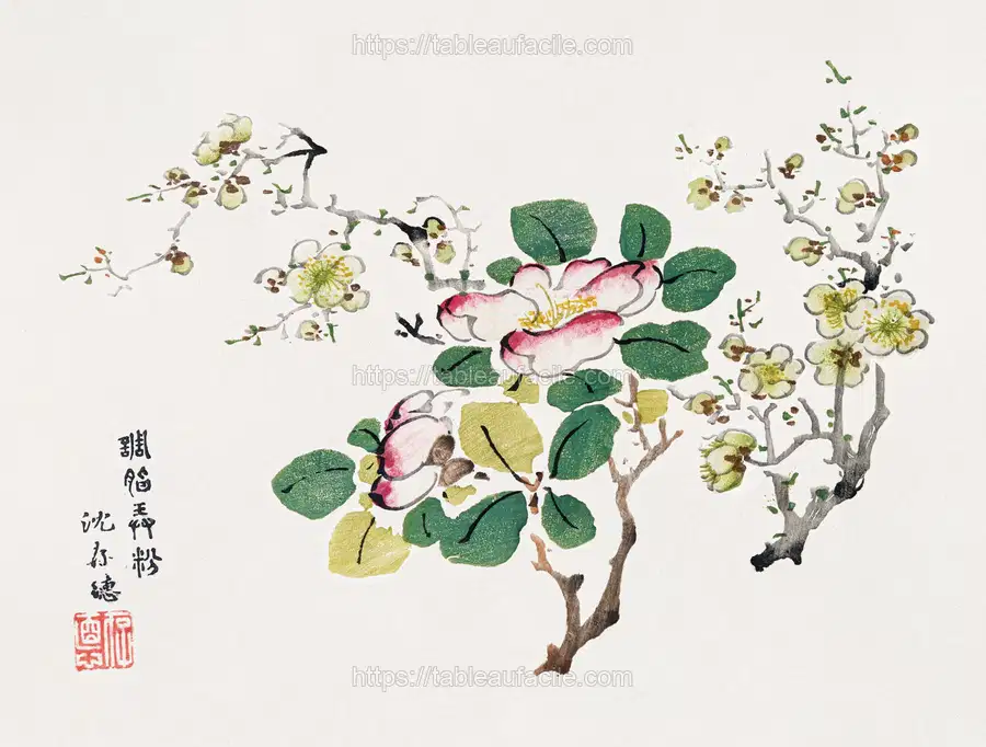 Page from Shi Zhu Zhai (1644–1911) Hu Zhengyan 2 apercu
