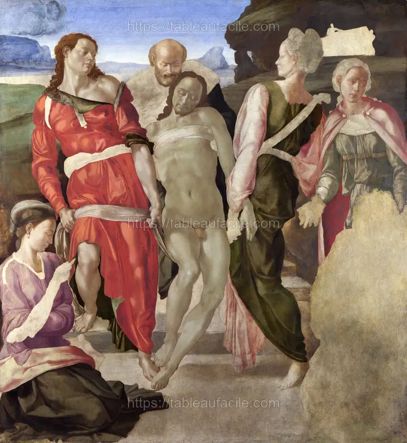Michelangelo Buonarroti_s The Entombment (1500) apercu
