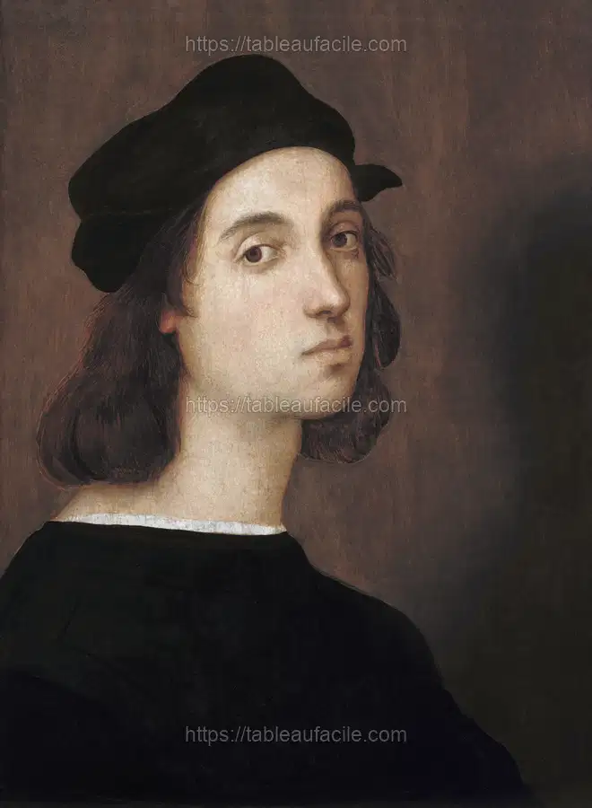 Raphael_s Self-portrait (1506) famous painting apercu