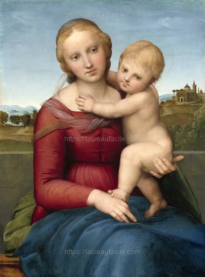 Raphael_s The Small Cowper Madonna (ca. 1505) famous painting apercu