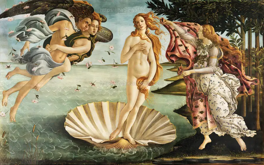 Sandro Botticelli_s The Birth of Venus (1485) aesthetic painting apercu