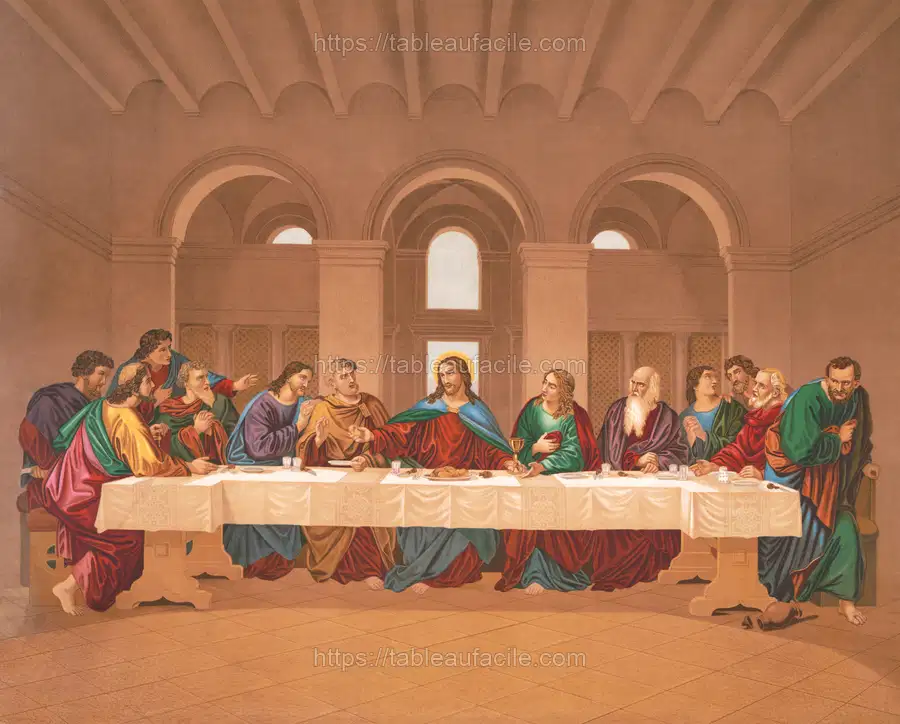 The Last Supper (1877) by Leonardo da Vinci apercu