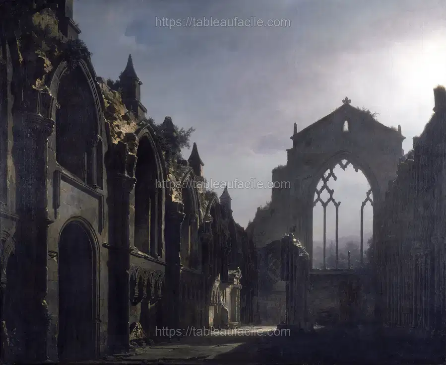 The Ruins of Holyrood Chapel (Louis Daguerre), 1824 apercu