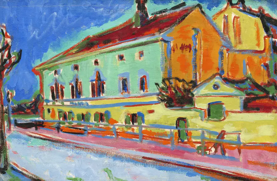 Dance Hall Bellevue, obverse (1909–1910) Ernst Ludwig Kirchner apercu