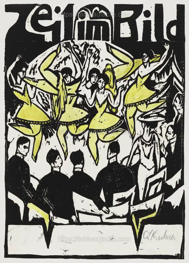 Dancers at the ice palace (1912) Ernst Ludwig Kirchner apercu