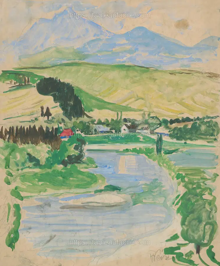 Landscape by Arnold Peter Weisz Kubínčan 2 apercu