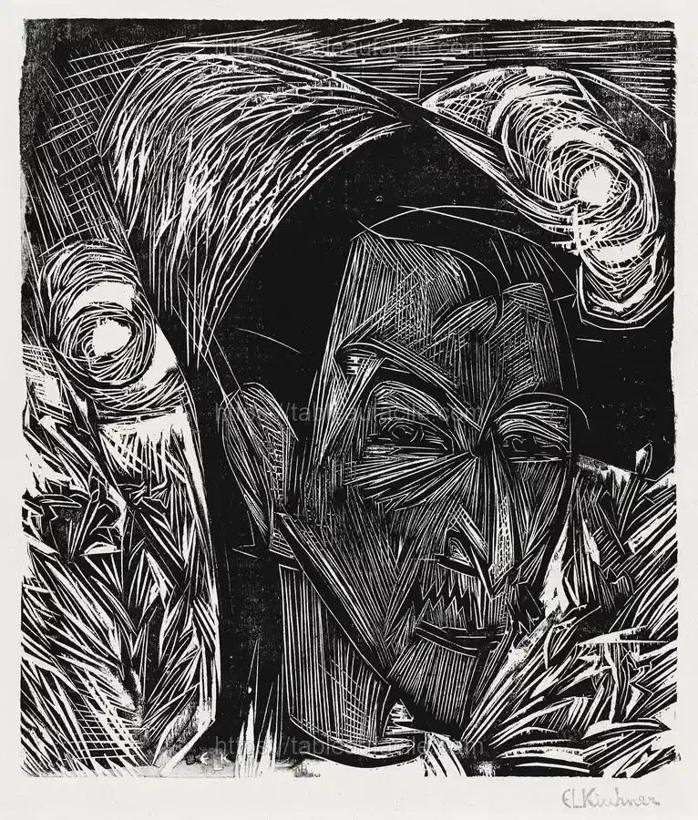 The Fifth Bauhaus Portfolio German Artists (1919) Ernst Ludwig Kirchner apercu