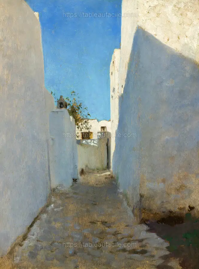 A Moroccan Street Scene (ca. 1879–1880) by John Singer Sargent apercu