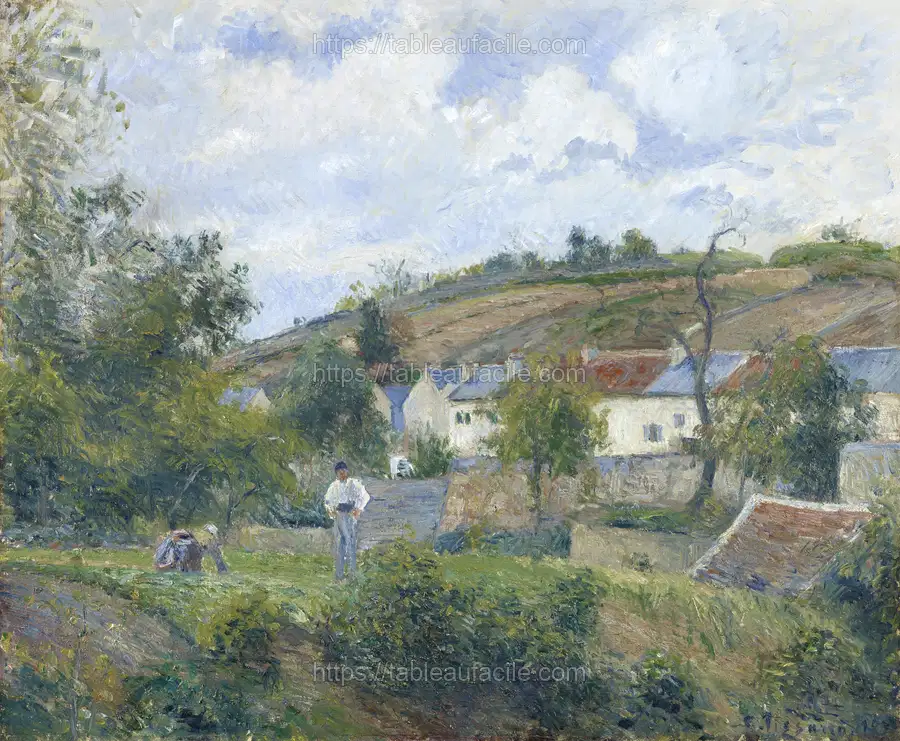 A corner of the Hermitage, Pontoise (1878) Camille Pissarro apercu