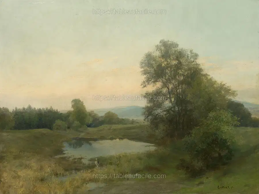 A landscape with a swamp by Lajos Csordák apercu