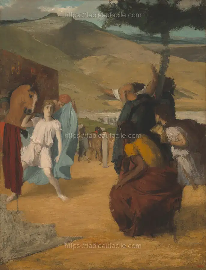 Alexander and Bucephalus (ca. 1861–1862) by Edgar Degas apercu